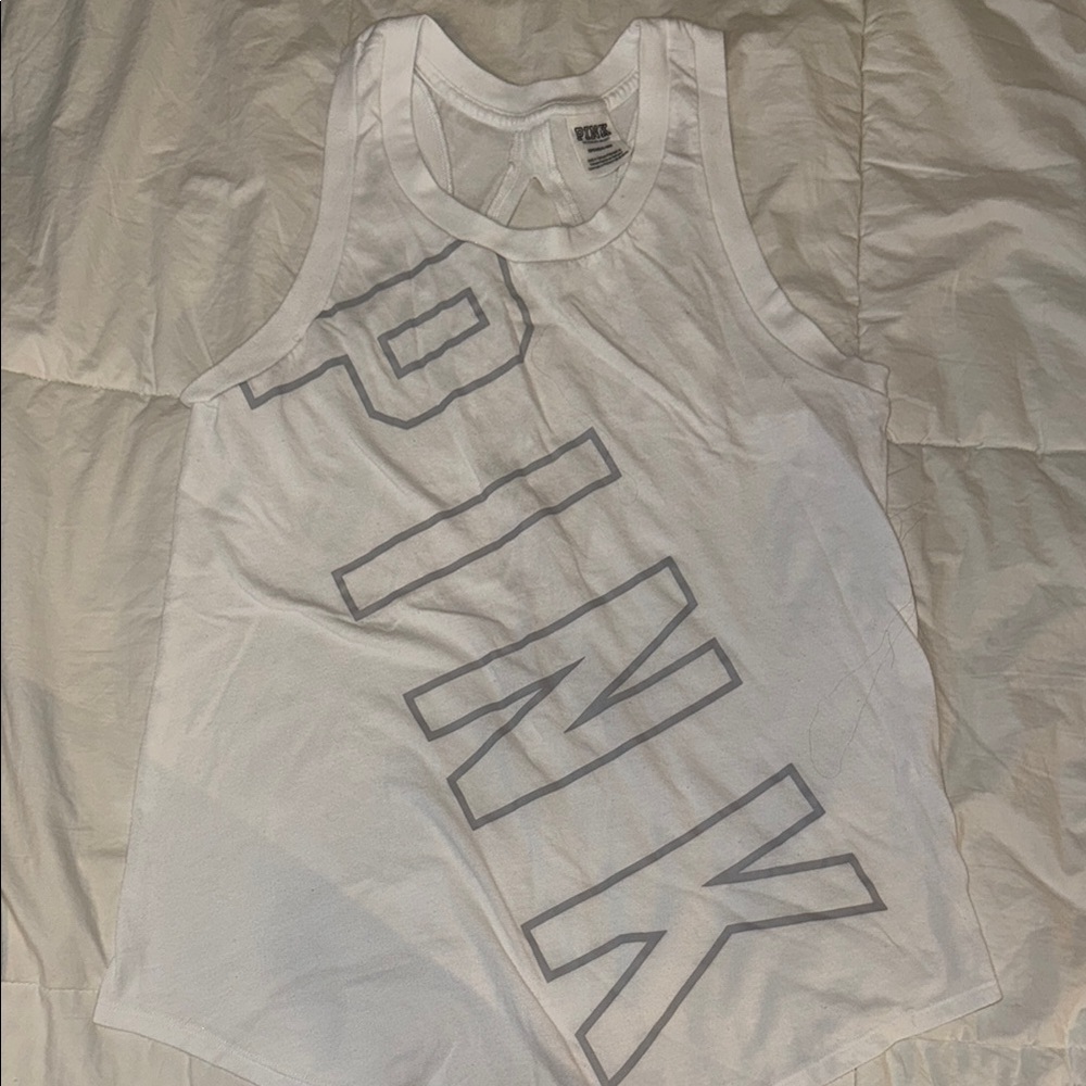 PINK Victoria's Secret White Tank